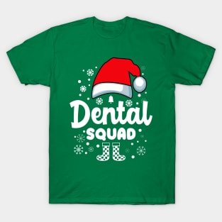 Christmas Dental Squad Santa Hat T-Shirt